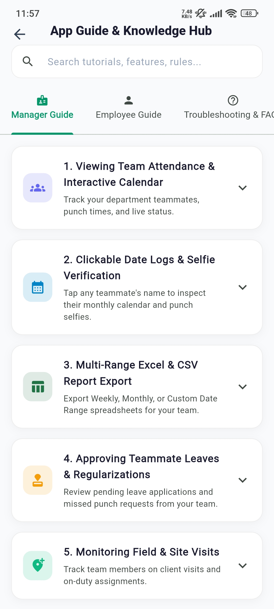 Interactive App Guide & Knowledge Hub